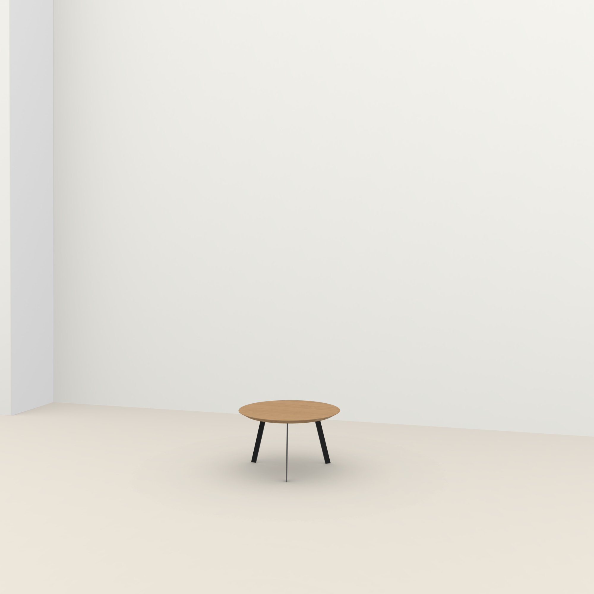 New Co Coffee Table 70 Round Black Oak hardwax oil natural light 3041 ...